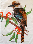 Kookaburra Tea Towel 100% Cotton Designed in Australia.