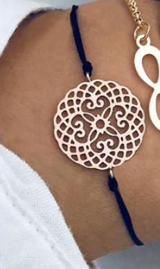 Lotus Moon Copper Plated Boho Chain Bracelet Bracelets OZ RESORT 