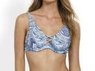 Milea Indian Ink Cross Front Bralette Tri Bra.