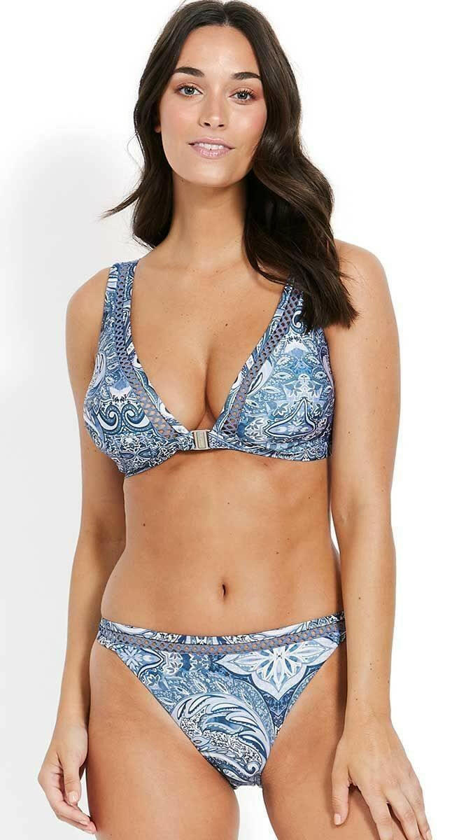 Milea Indian Ink  D Cup Fixed Tri Bra.