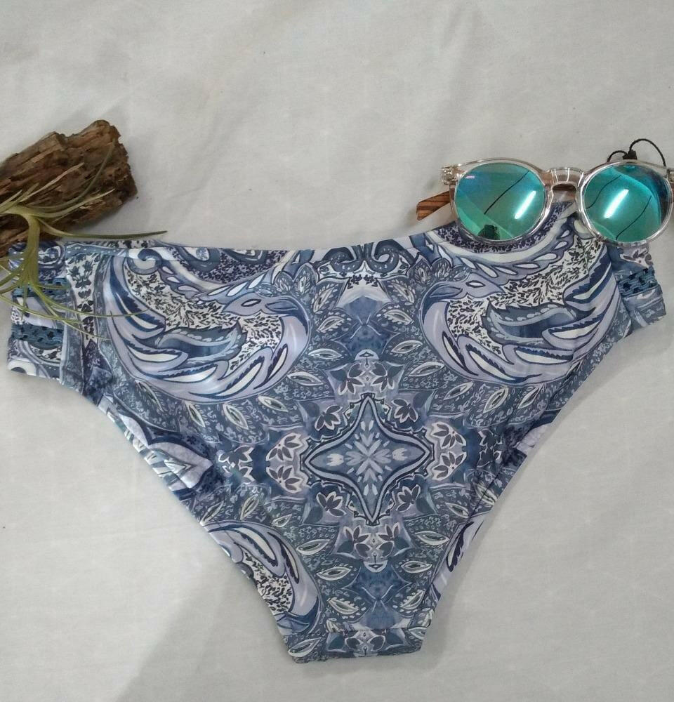 Milea 4162-IND Indian Ink Lace Trim Pant.