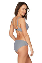 NN2977son Niptuck Sorento Stripe Ruched Hipster Pant.