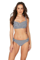 NN2977son Niptuck Sorento Stripe Ruched Hipster Pant.