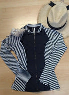 Niptuck TO5283PKTS Rash Top Black with Torino Stripes.