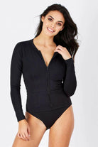 TO5283PK Niptuck Long Sleeve Balck Rash Vest.