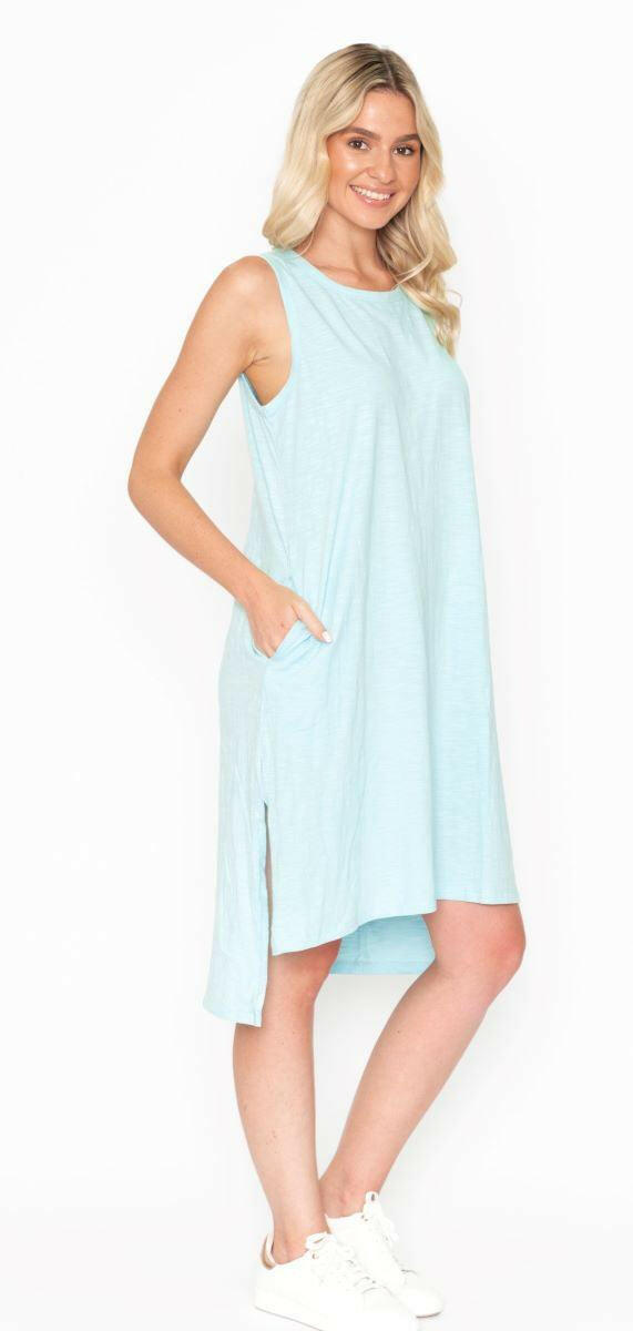 One Summer R27 Cora Sleeveless Summer Dress 100% Cotton.