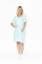 Relax With One Summer Luna Ruched Dress - 100% Cotton.