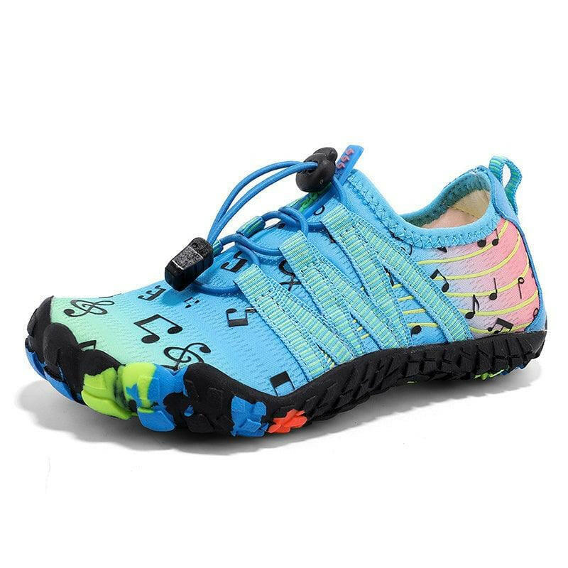 Aqua Shoes for Kids - Neoprene Non Slip Rubber Sole Beach Shoes - Music Notes.