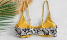 Brazilian Bikini Top Snake Print Reversible.