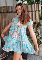 Dani Dress Rayon Above Knee Tassel Tunic.