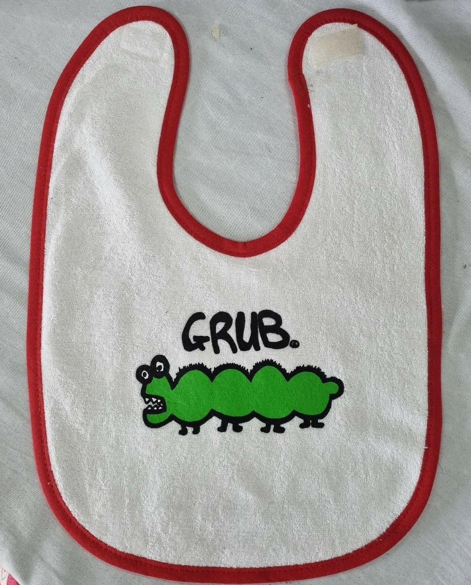 The Famous Grub Baby Bib - Terry Towelling 100% Cotton.