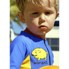 Ozi Varmints All In One Zip Swimsuit - Red/Ocean/Sun.