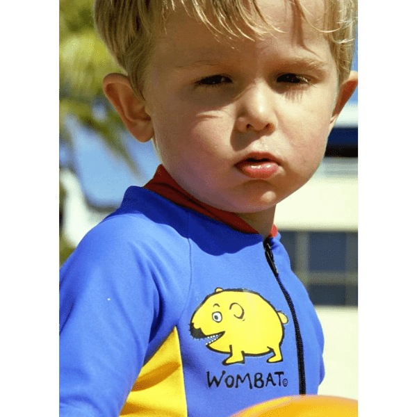 Ozi Varmints All In One Zip Swimsuit - Red/Ocean/Sun.