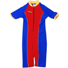 Ozi Varmints All In One Zip Swimsuit - Red/Ocean/Sun.