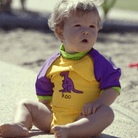 Ozi Varmints Baby Aqua Nappy - Sun.