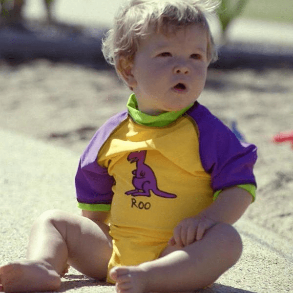 Ozi Varmints Baby Aqua Nappy - Sun.