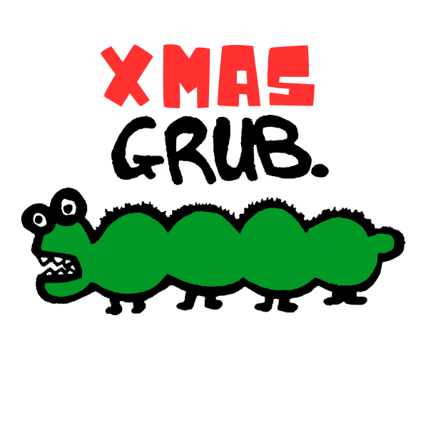 Ozi Varmints Baby Bib Xmas Grub.