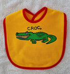 Ozi Varmints 9057 Australian Made Baby Bib Croc Sun Red.