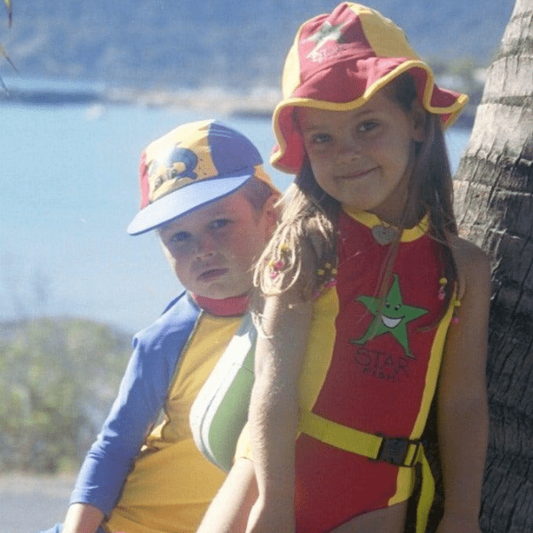 Ozi Varmints Girls Zip Back Cat Suit - Red Sun.