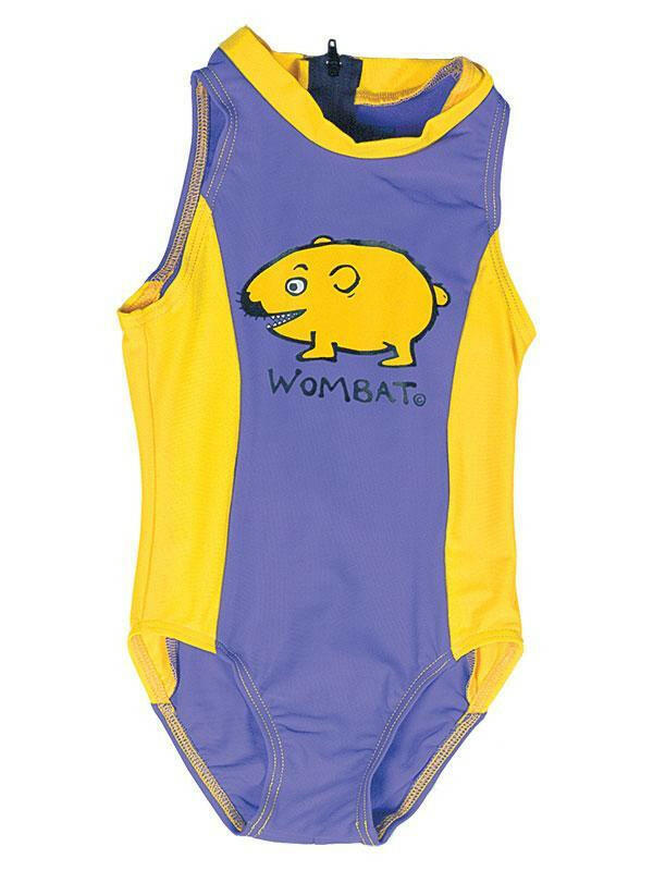 Ozi Varmints Girls Zip Back Cat Suit - SP50+ - Ocean Sun.