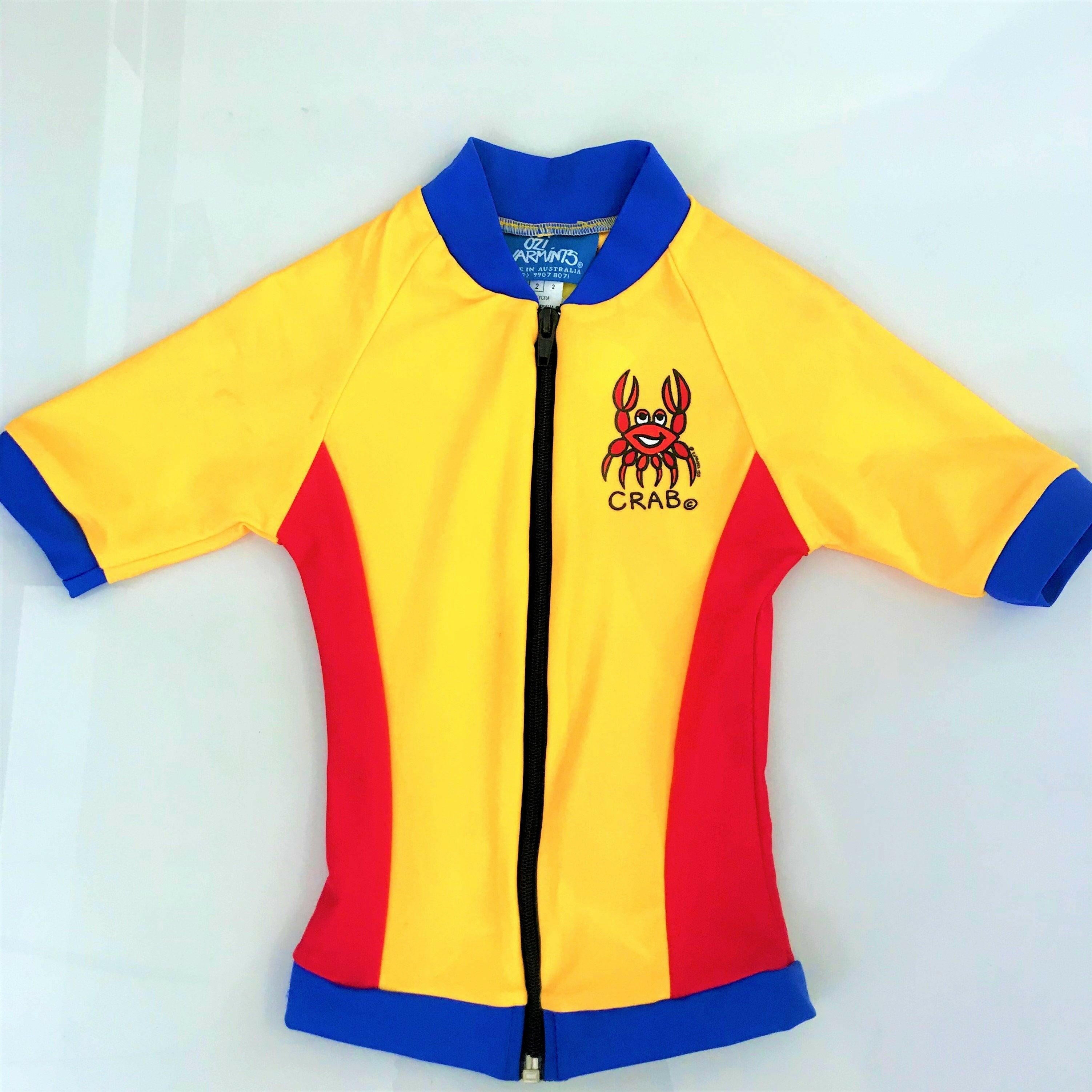 1005 Ozi Varmints Swim Jacket with Zip - SP50+ - Red.