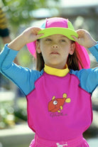 Ozi Varmints Kids Rash Vest Pink Aqua Sun.