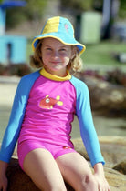 Ozi Varmints Kids Rash Vest Pink Aqua Sun.