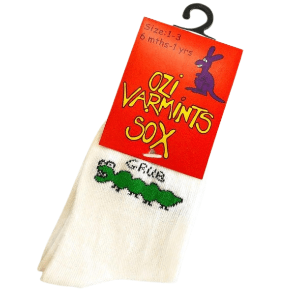 Ozi Varmints White Socks - Grub.