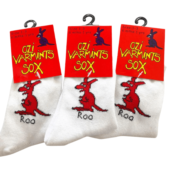 Ozi Varmints White Socks - Roo.