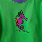 Ozi Varmints Contrast 100% Cotton T-Shirt Emerald/Sun/Purple - Seahorse.