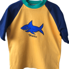 Ozi Varmints Contrast 100% Cotton T-Shirt Sun/Navy/Emerald - Shark.