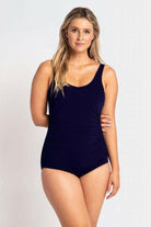 Pool Proof Pin Tuck Mastectomy 1Pc Navy.