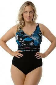 Poolproof PO60802EF Palm Orchid Tide Vee Front E/F One Piece.