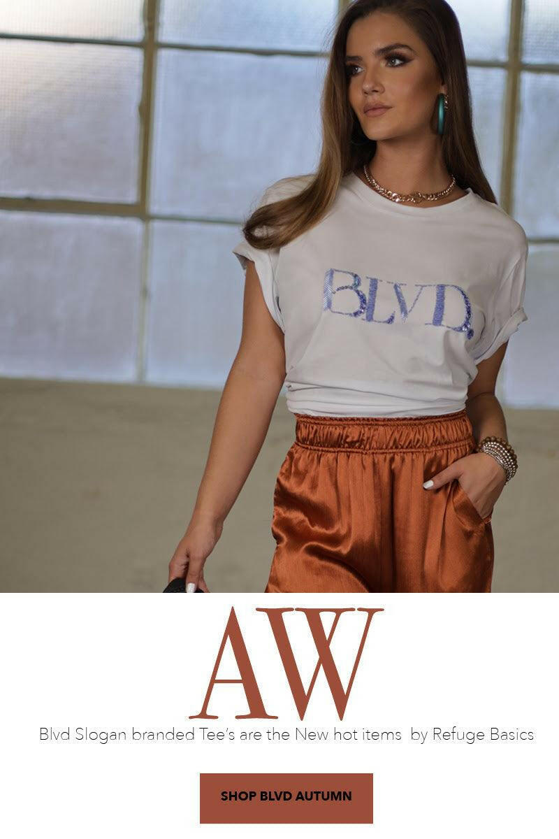 BLVD LP1417 Most Loved Tee Hand Beaded - Hot Seller.