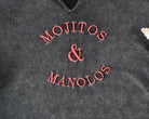 Mojitos & Manolos Charcoal  V Neck T-Shirt Refuge Denim.
