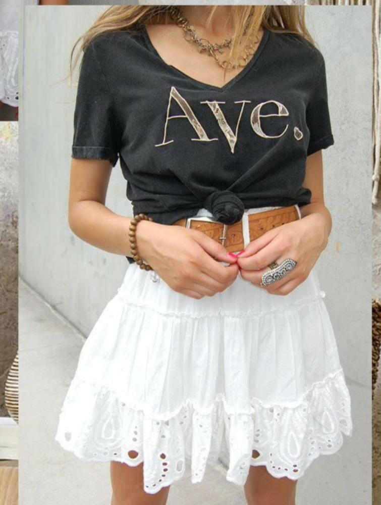 Refuge Denim T-Shirt LP707-LC V Neck Stretch Black Short Sleeve.