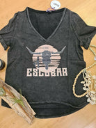 Refuge Denim T-Shirt LP823 V Neck Stretch Short Sleeve.