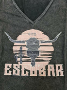 Refuge Denim T-Shirt LP823 V Neck Stretch Short Sleeve.