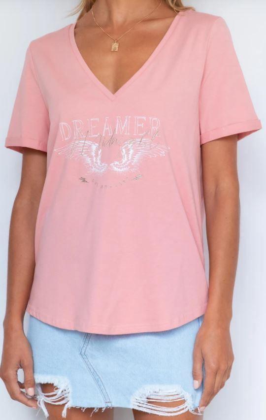 Refuge Dreamer Musk Pink Tee DNO14-LP T-Shirt Refuge Denim 