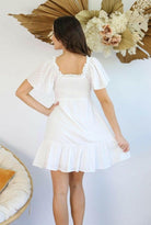 Salty Bright S0635 Bright White Cotton Dress.