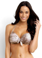 30403D-322 Snake Charmer D Tie Front Bra - Seafolly.