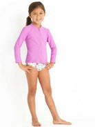 S55797T Roses Are Pink L/S Rashie - Seafolly.