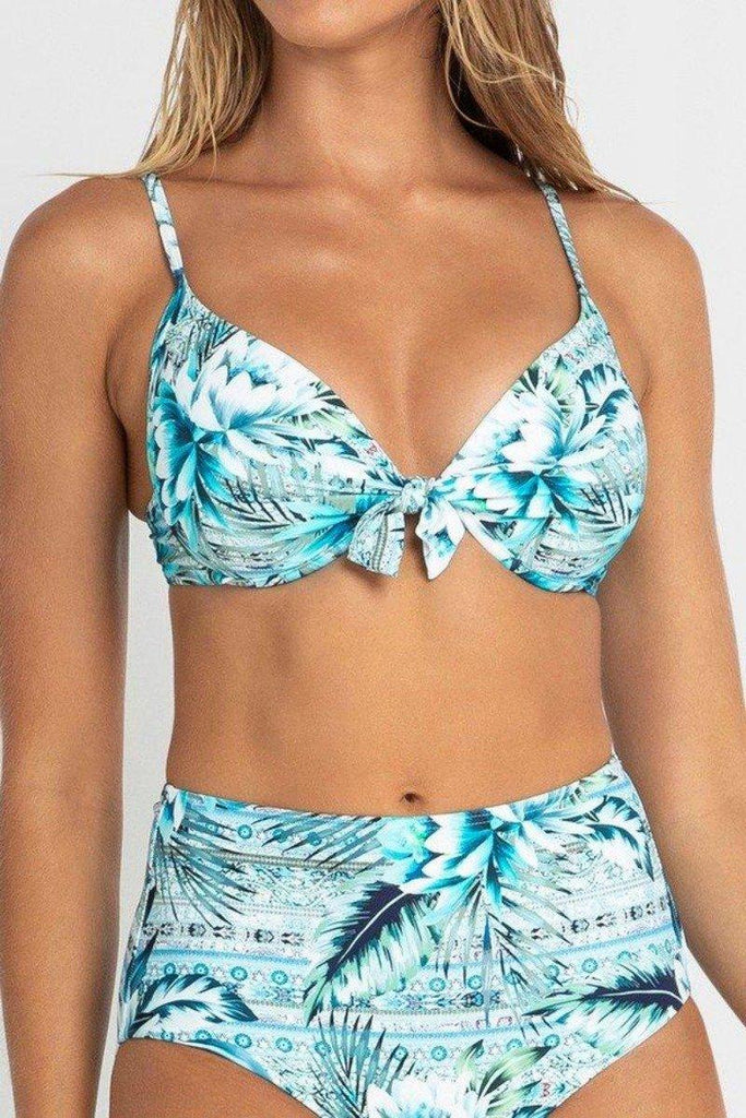 SS12073D Kala D Moulded Push Up Bra - Denim Bikini Top Sunseeker 