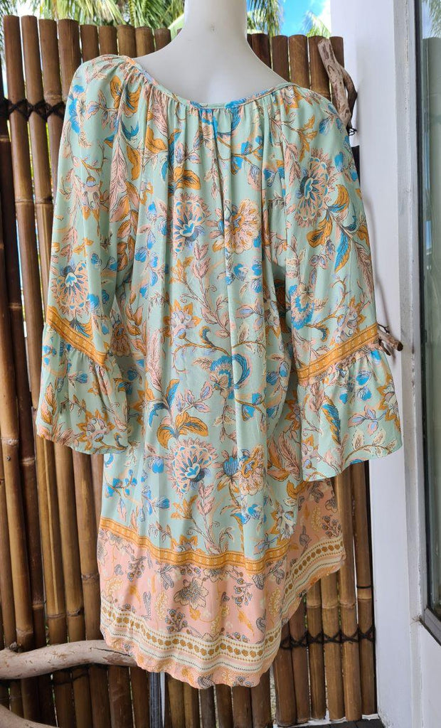 Style Fashion 66A-121 Floral Cotton Dress Dress Style 