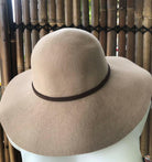 Sundaise SWH56 Renae Floppy Wool Felt Hat - Light Taupe.