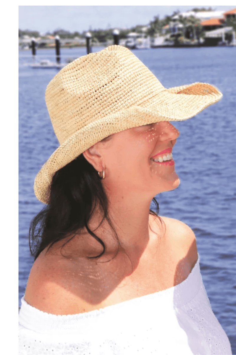 Sundaise Chloe Natural Twist Cowboy Raffia Hat SH147.