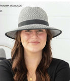 Sundaise SH514 Nadine Panama Mix Hat Black/White.