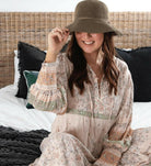 Sundaise SH525 Kay Medium Brim Bucket Hat Olive.