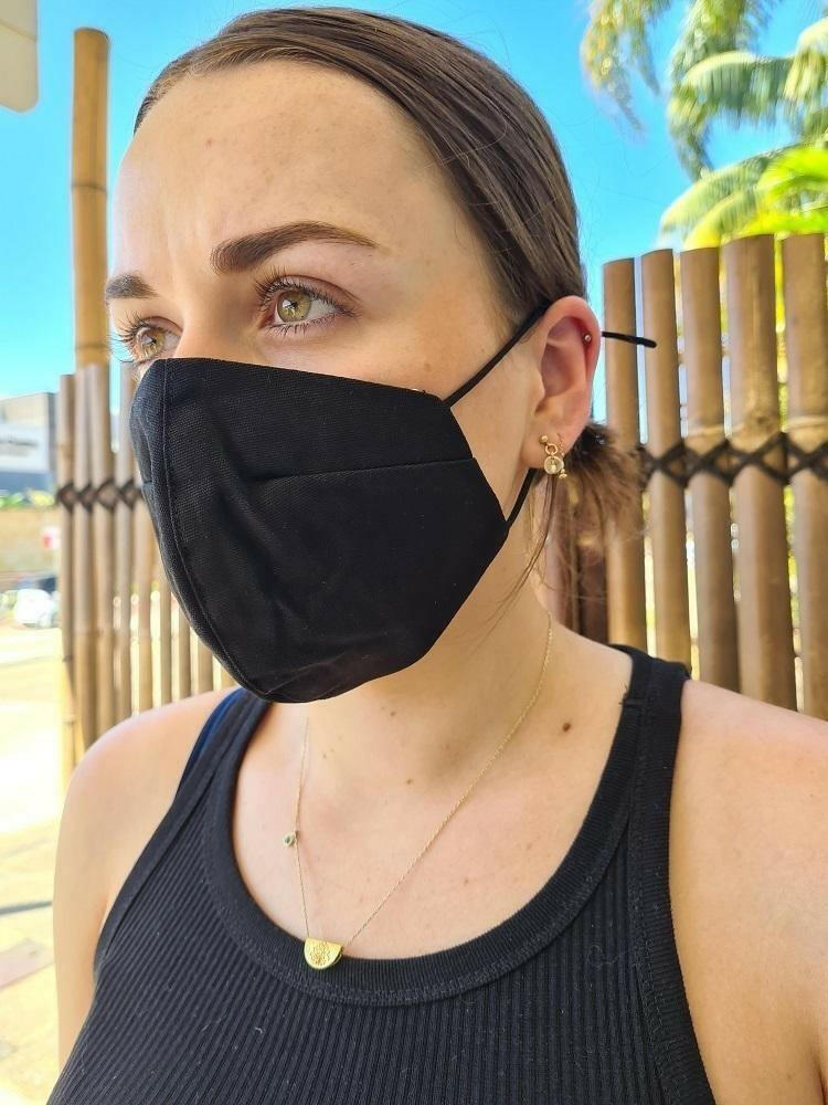 Sunny Girl Face Mask Black.