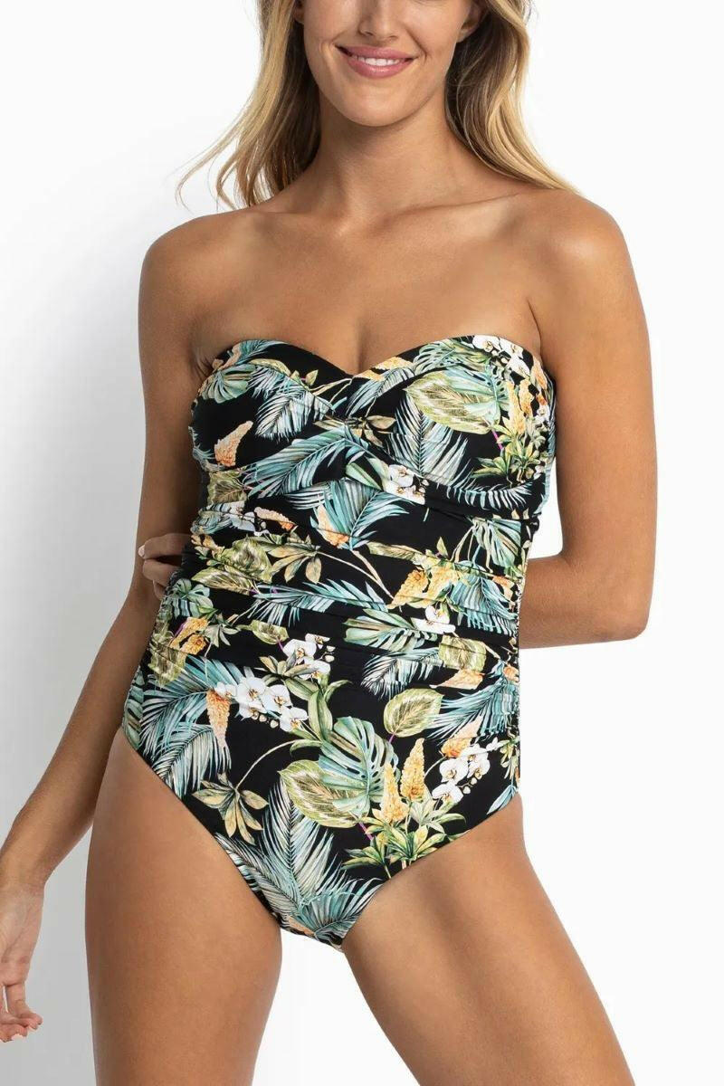 Sunseeker SS51468DDD Milla D/DD Soft Wrap Bandeau One Piece Black.